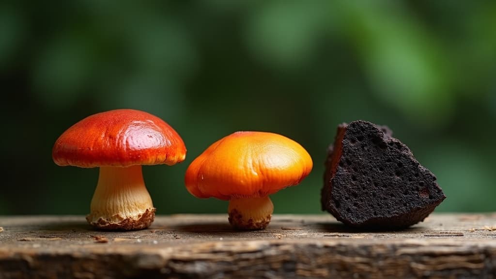 Reishi, Cordyceps, Chaga : le trio des champignons santé